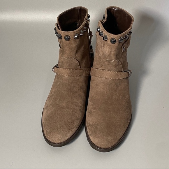 Stuart Weitzman Go West Suede Studded Booties - Picture 2 of 9